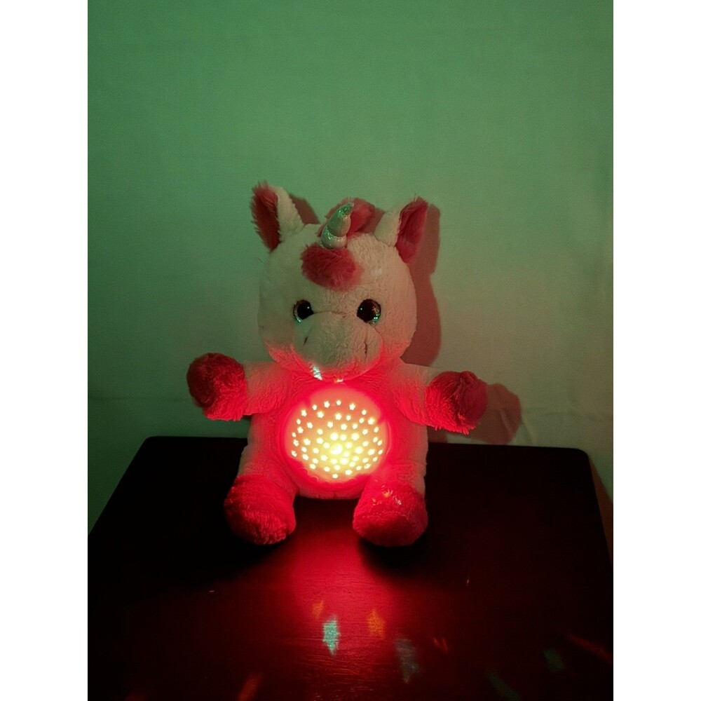 Spark Create Imagine LIght Up Musical Learning UNICORN Pink 13in Plush Tested